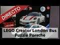 Montamos LEGO Creator London Bus y Puzzle Porsche en DIRECTO
