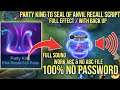 PARTY KING TO SEAL OF ANVIL RECALL SCRIPT WITH SOUND NO PASSWORD WORK ABC & NO ABC FILE YVE PATCH