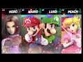 Super Smash Bros Ultimate Amiibo Fights   Request #6251 Hero vs Mario vs Luigi vs Peach