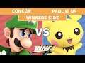 WNF 2.12 Mr ConCon (Luigi) vs Paul It Up (Pichu) - Winners Side - Smash Ultimate