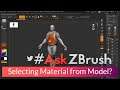 #AskZBrush - "Is there a way to know what Material is applied to a SubTool?"