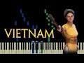 Civilization 6 - Vietnam Theme - Lý kéo chài, Trống cơm - Piano Cover - Synthesia