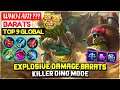 Explosive Damage Barats, Killer Dino Mode [ Top 9 Global Barats ] WHO I AM ???  - Mobile Legends