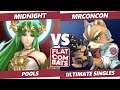 Flat Combats 5 Pools - Midnight (Palutena) Vs. MrConCon (Fox, Luigi) SSBU Smash Ultimate