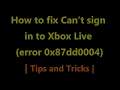 How to fix Xbox 0x87dd0004 error