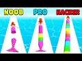 NOOB vs PRO vs HACKER - Mermaid Rush 3D