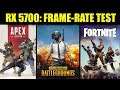 RX 5700 Apex Legends - PUBG - Fortnite | 1080p & 1440p Maxed & Competitive | FRAME-RATE TEST