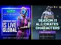 Season 11 Update Out in iPhone Global Cod Mobile | Season 11 All Characters , Crates Leaks