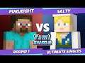 TAMISUMA 185 SSBU - Purueight (Steve) Vs. Salty (Alex) Smash Ultimate Round 1