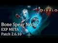 Diablo 3 RoS - Sezon 22 - Bone Spear Nekromanta - EXP Paragon Meta (Patch 2.6.10)