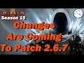 Diablo 3 Season 19 Start & Upcoming Changes To Patch 2.6.7