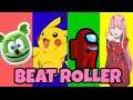 Gummy bear vs Pikachu vs Among us vs 2 Phùt Hon | Beat Roller | Panthera Plays