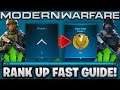 HOW TO RANK UP FAST IN MODERN WARFARE! (Full Guide)