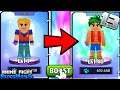 LEVEL 1 GOKU TO LEVEL 40 DEKU IN JUST ONE CLICK || BlockMan Go Anime Fighting Simulator Ep 13 Hindi