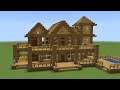 Minecraft - How to build a large wooden mansion