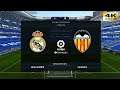 PES 2020 (PC) Real Madrid vs Valencia | REALISTIC LA LIGA PREDICTION | 18/6/2020 | 4K 60FPS