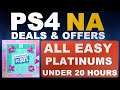 PS4 [NA] Summer Sale 2020 | All Easy Platinum Games Under 20 Hours