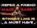 The Division 2 How To Get The Hunter Outfit & Stinger LMG BluePrint | Refer A Friend Made Easy