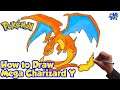 How to Draw Mega Charizard Y Pokemon | Step by Step Drawing