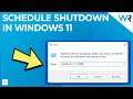 How to schedule a Shutdown via Run in Windows 11
