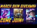 March Skin Giveaway Has Started! | Skin Giveaway | Mobile Legends