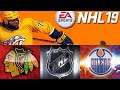 NHL 19 season mode: Chicago Blackhawks vs Edmonton Oilers (Xbox One HD) [1080p60FPS]