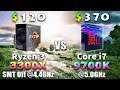 Ryzen 3 3300X SMT Off @OC vs Core i7 9700K @OC | PC Gameplay Benchmark Test