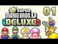 Super Mario Bros. U Deluxe (4 Player) Part 1: Where's Bowsette?