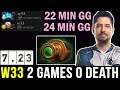 20+ Min End Game, W33 0 Death Boss Mode in New Patch 7.23 Dota 2