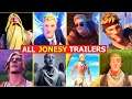 All Fortnite Jonesy Trailers - Season 1 to Season 16 (HD)