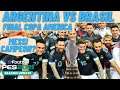 ARGENTINA VS BRASIL - Final copa América - Argentina campeón? Messi campeón? Gameplay PES 2021