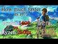 BotW CEMU 1.12.0 | Ryzen 1600 vs. 2600x | How much faster is it? | 4.1 vs. 4.25 GHz | Side by side