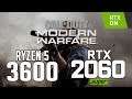 Call of Duty: Modern Warfare on Ryzen 5 3600 + RTX 2060 SUPER 1080p,1440p benchmarks!