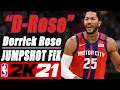 Derrick Rose Jumpshot Fix NBA2K21 with Side-by-Side Comparison