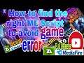 How to find the right ML Script No error/ Paano maghanap ng ML Script na hindi nag-eerror SHROND
