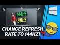 How to Change Monitor Refresh Rate to 144hz or 240hz [Tutorial]