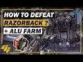 How To Defeat RAZORBACK ? -  Cryptographic ALU Farm And Fight - WARFRAME