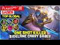 One Shot Killer, Sidelane Carry Saber [ Top 1 Global Saber S17 ] Fʟѧzє﴿༻鿄㊣ - Mobile Legends