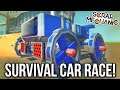 RACING CARS USING ONLY SURVIVAL PARTS!! - Scrap Mechanics Challenge!