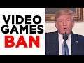Reacting to PRESIDENT Trump on 'Ban Video Games' (Obama Responds)