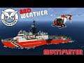 Emergency!  Ship Tips Over With Heli On Board!  -  Multiplayer  Stormworks Gameplay