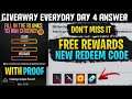 FREE FIRE GIVEAWAY EVERYDAY TODAY ANSWER MALAYALAM || giveaway everyday answer || Gwmbro