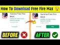 How To Install Free Fire Max In Android 😯 3 Minute Mein Free Fire Max Download Karna Sikho 🔥