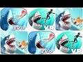 HUNGRY SHARK EVOLUTION vs VR vs HEROES