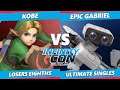Infinity Con 2021 Top 8 Losers - Kobe (Young Link) Vs. Epic Gabriel (ROB) SSBU Ultimate Tournament