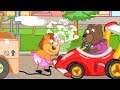 Lion Family Whose Car is Better Cartoon for Kids