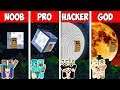 Minecraft NOOB vs PRO vs HACKER vs GOD: FAMILY MOON HOUSE CHALLENGE in Minecraft | Animation