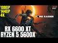 Shadow of the Tomb Raider | Ryzen 5 5600x + RX 6600 XT | 1080p, 1440p, 4K benchmarks!