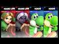 Super Smash Bros Ultimate Amiibo Fights  – Request #18930 Young Links vs Yoshis