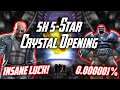 5x 5-Star Crystal Opening + Featured! Beyond God Tier Luck? | Marvel Contest of Champions
